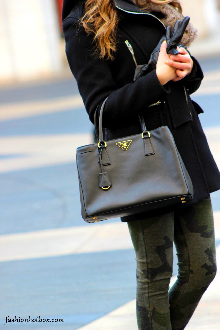 chic winter outfit prada brandy melville