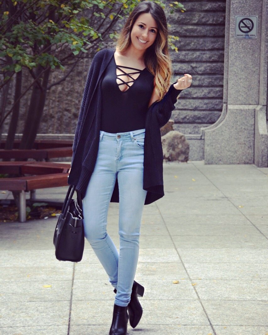 Fall Style: Bodysuit & Skinny Jeans - FASHION HOTBOX