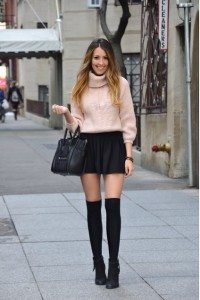 turtlenecks & high socks outfit