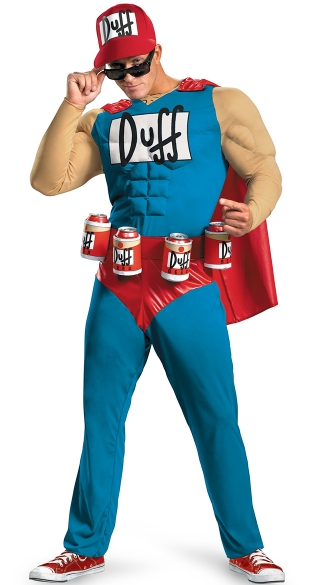 16 Hilarious men's halloween costumes - Duff Man