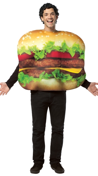 16 Hilarious men's halloween costumes - Cheeseburger