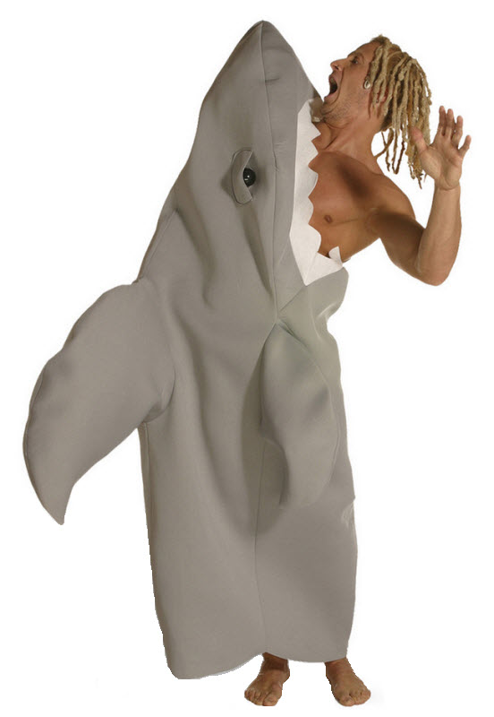 16 Hilarious men's halloween costumes - Shark Attack 